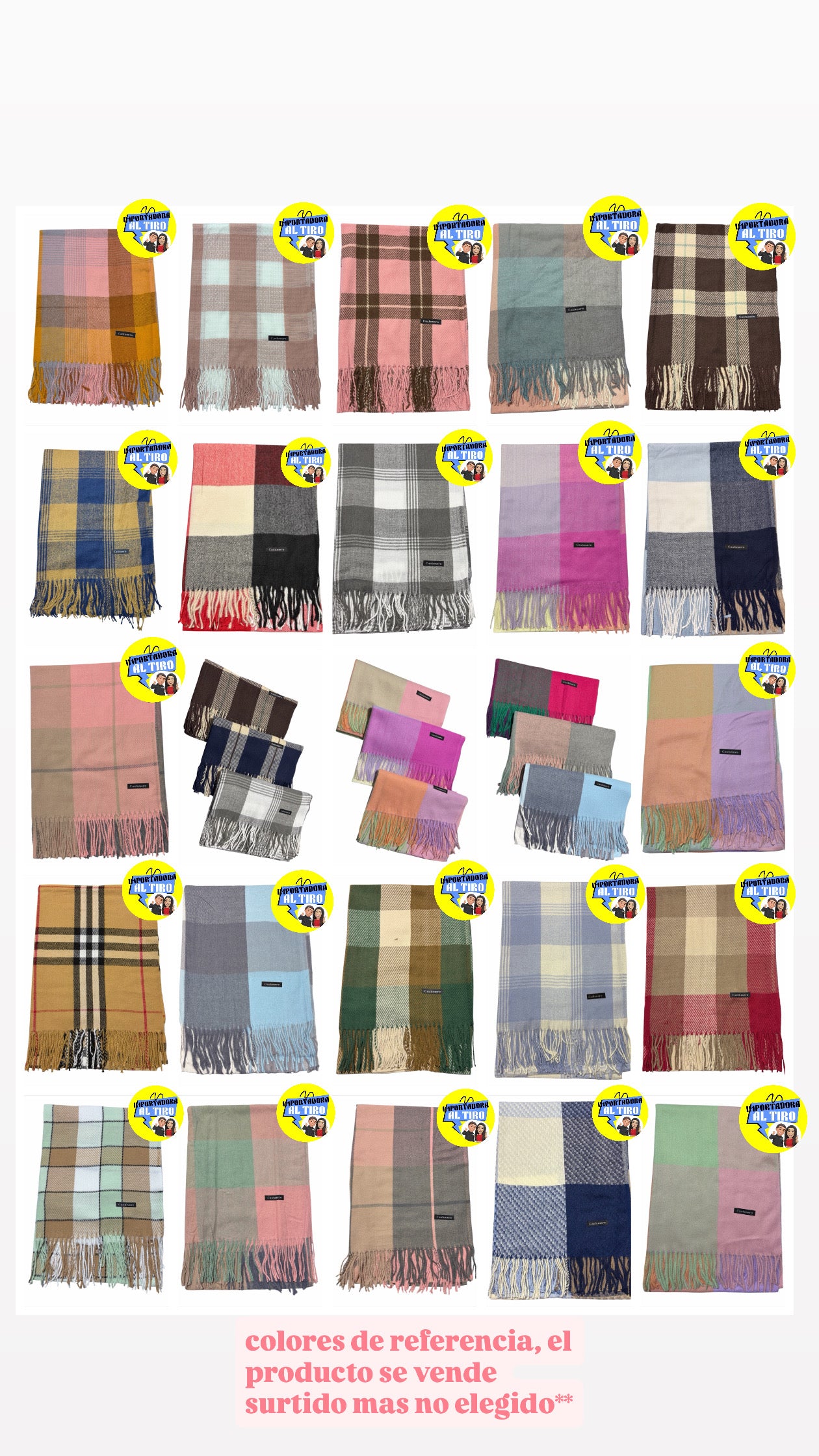 AAA DOCENA CUADRILLE SURTIDO CASHMERE
