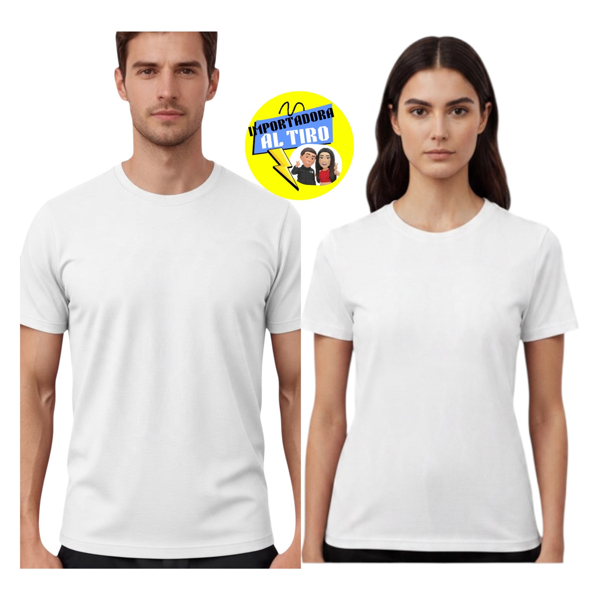 POLERA UNISEX BLANCO ALGODÓN