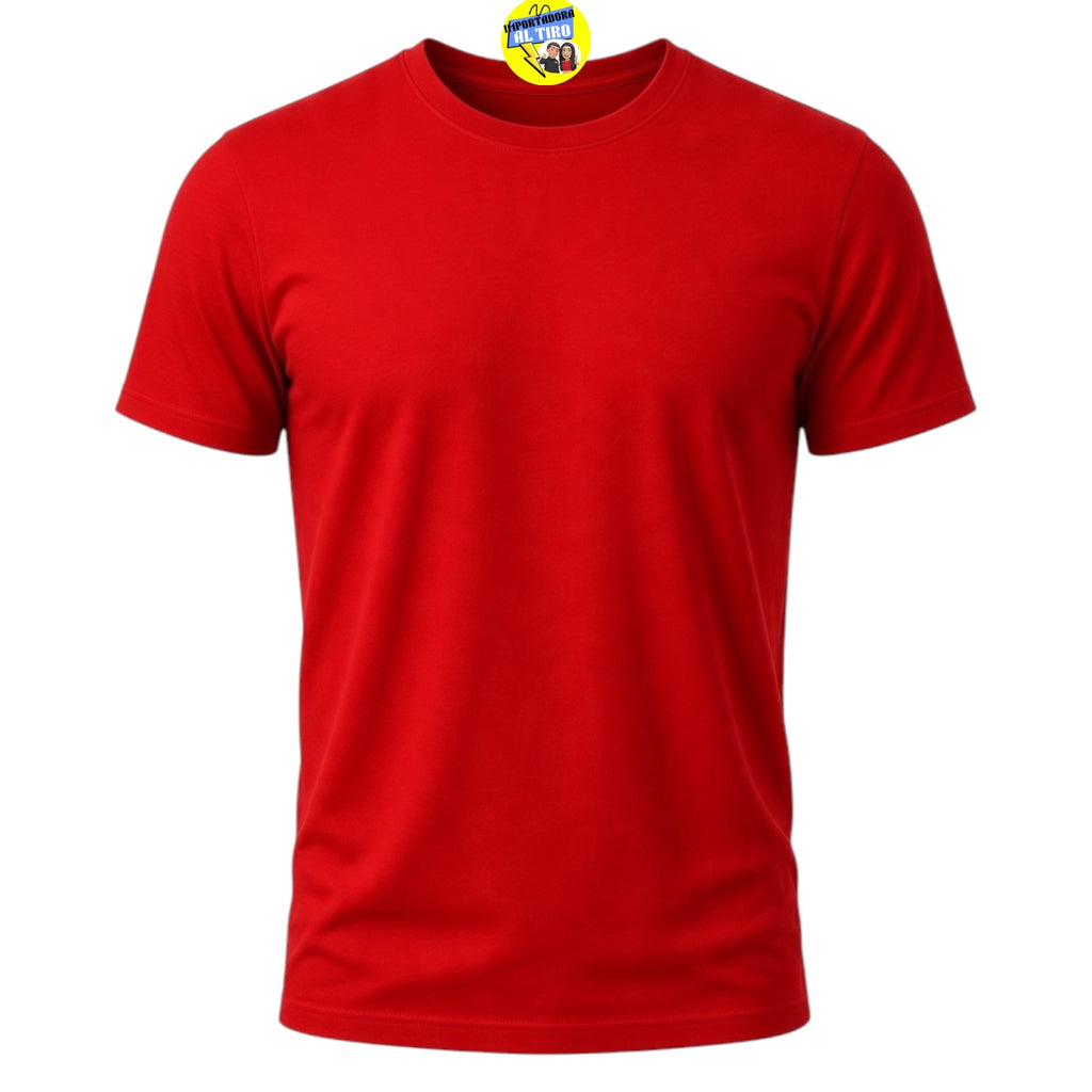 POLERA UNISEX ROJO ALGODÓN