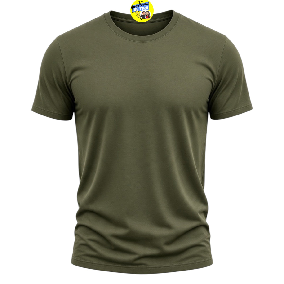 POLERA UNISEX VERDE MUSGO ALGODÓN