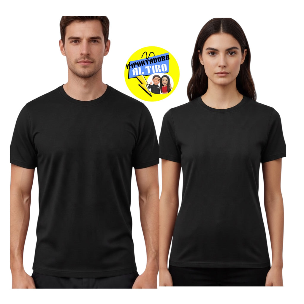 POLERA UNISEX NEGRO ALGODÓN