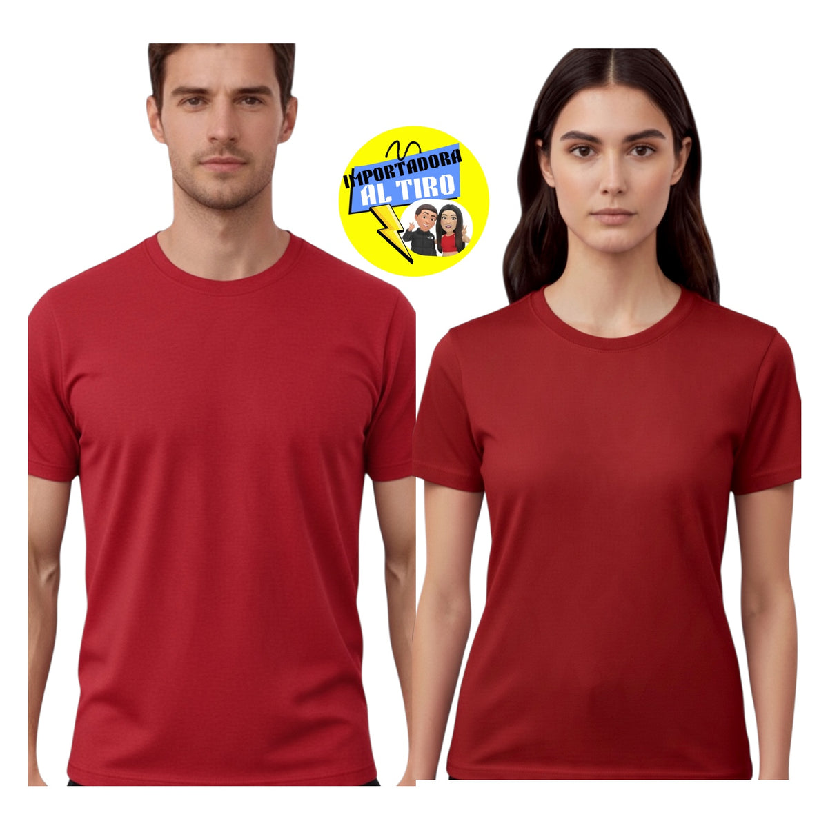 POLERA UNISEX ROJO ALGODÓN